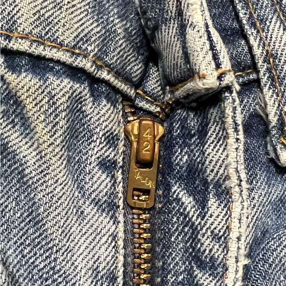 1960s Levi’s Bell Bottom Orange Tab VINTAGE Jeans 27x33 - Picture 9 of 11